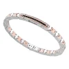 Cheap Zancan 18K Gold And Silver Bracelet With Tag And Black Stones. Bracelets