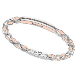 Hot Zancan 18K Rose Gold And Silver Bracelet With Tag. Bracelets
