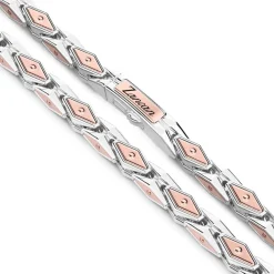 Cheap Zancan 18K Rose Gold And Silver Necklace. Colliers