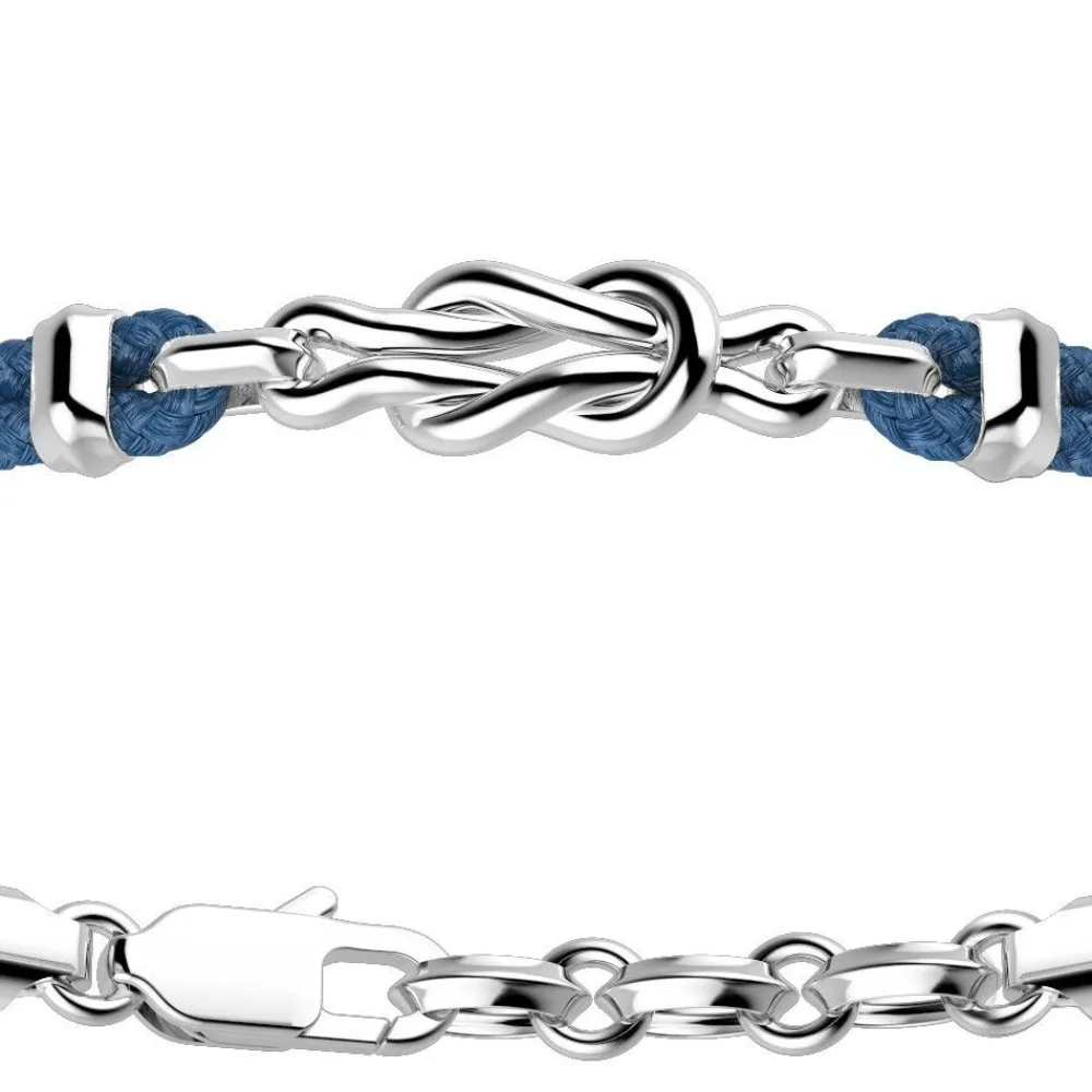 Clearance Zancan Kevlar Bracelet With Silver Knot. Bracelets
