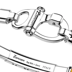 Shop Zancan Kevlar Bracelet With Silver Nautical Hook. Bracelets