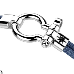 Best Zancan Kevlar Bracelet With Silver Nautical Shackle. Bracelets