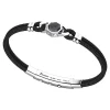 Cheap Zancan Kevlar Bracelet With Silver Tag And Mother Of Pearl. Bracelets