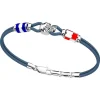 Store Zancan Kevlar Bracelet With Silver Skull And Nautical Flags. Bracelets