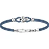 Outlet Zancan Kevlar Bracelet With Silver Skull And Stones. Bracelets