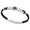 Best Sale Zancan Kevlar Bracelet With Silver Tag And Mother Of Pearl. Bracelets