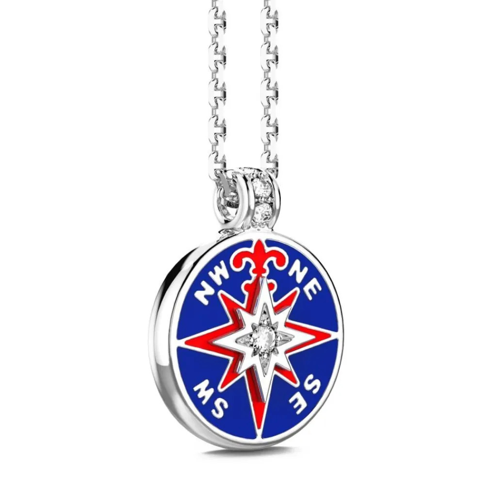Cheap Zancan Kevlar Necklace With Silver Pendant And Lacquered Details. Colliers