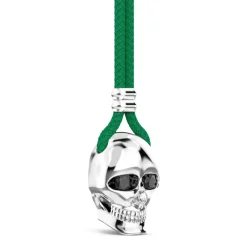 Best Sale Zancan Kevlar Necklace With Silver Skull Pendant. Colliers