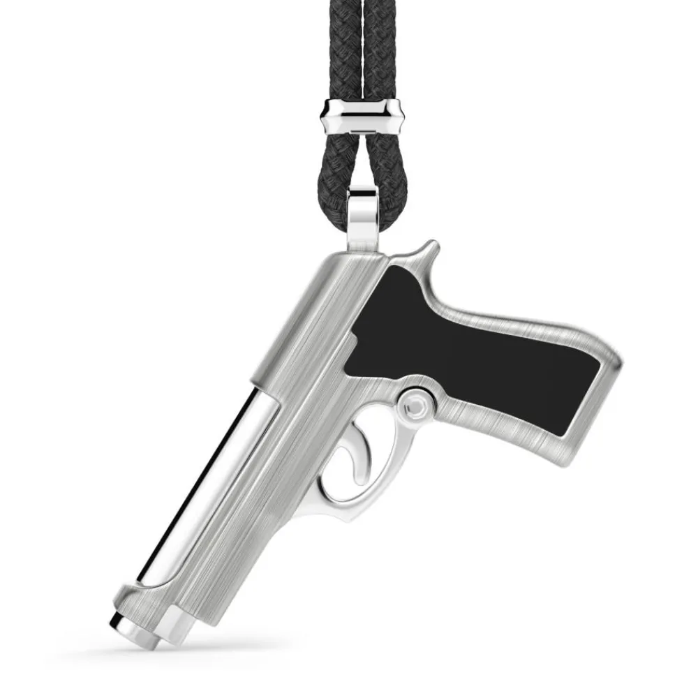 Online Zancan Kevlar Necklace With Silver Gun Colliers