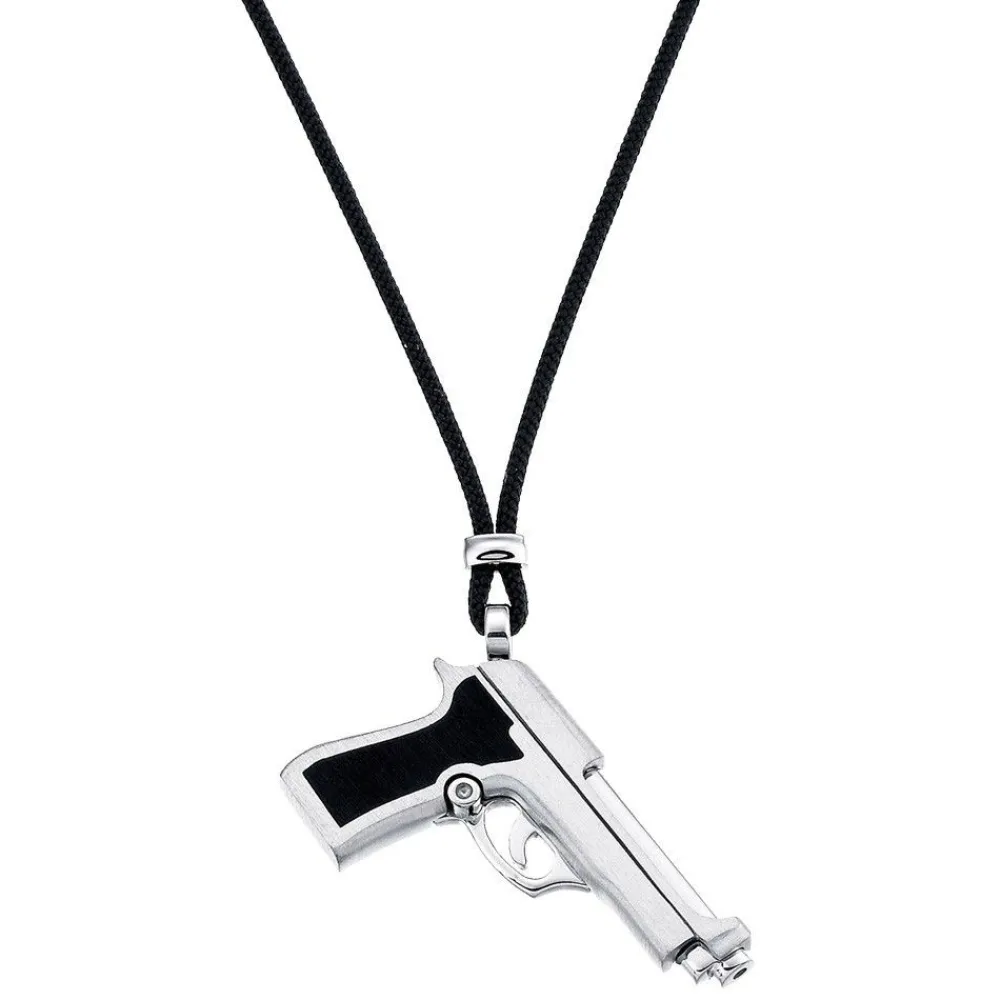 Online Zancan Kevlar Necklace With Silver Gun Colliers
