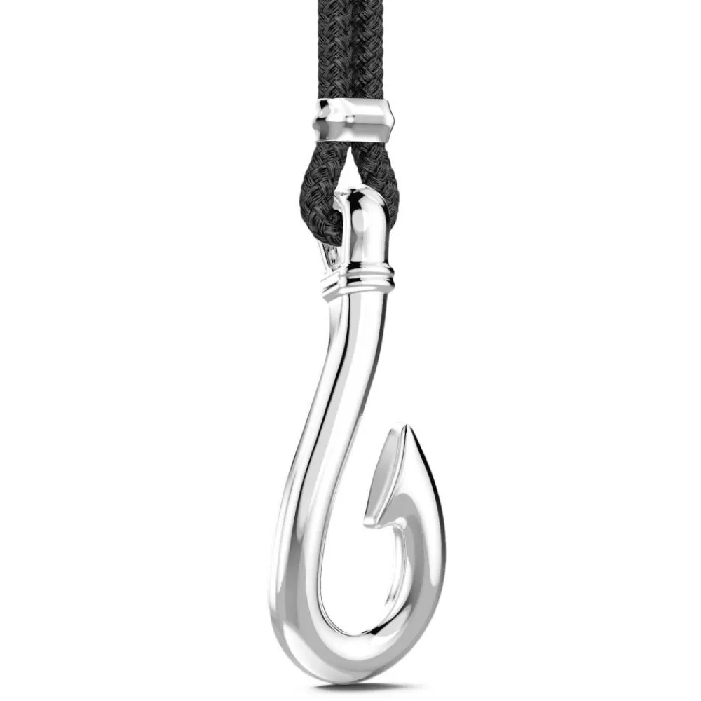 Best Sale Zancan Kevlar Necklace With Silver Pendant And Hook. Colliers