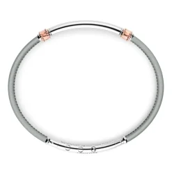 Hot Zancan Leather Bracelet With Silver Tag. Bracelets