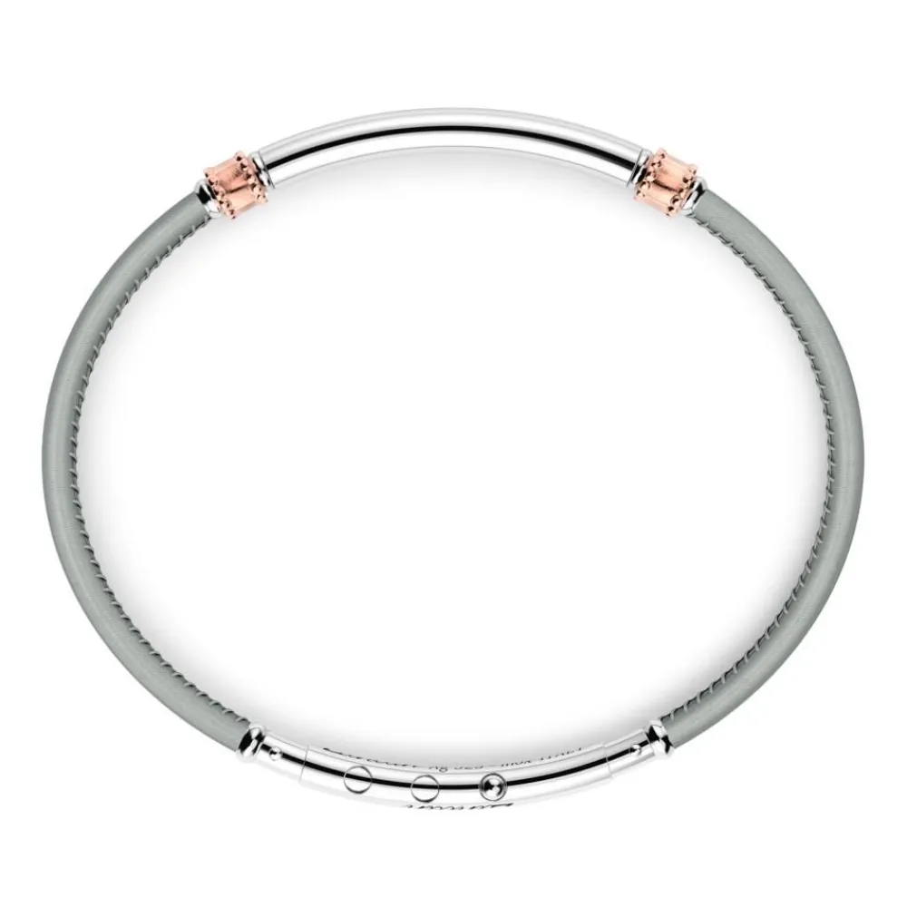 Hot Zancan Leather Bracelet With Silver Tag. Bracelets