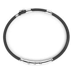 Cheap Zancan Leather Bracelet With Silver Tag. Bracelets