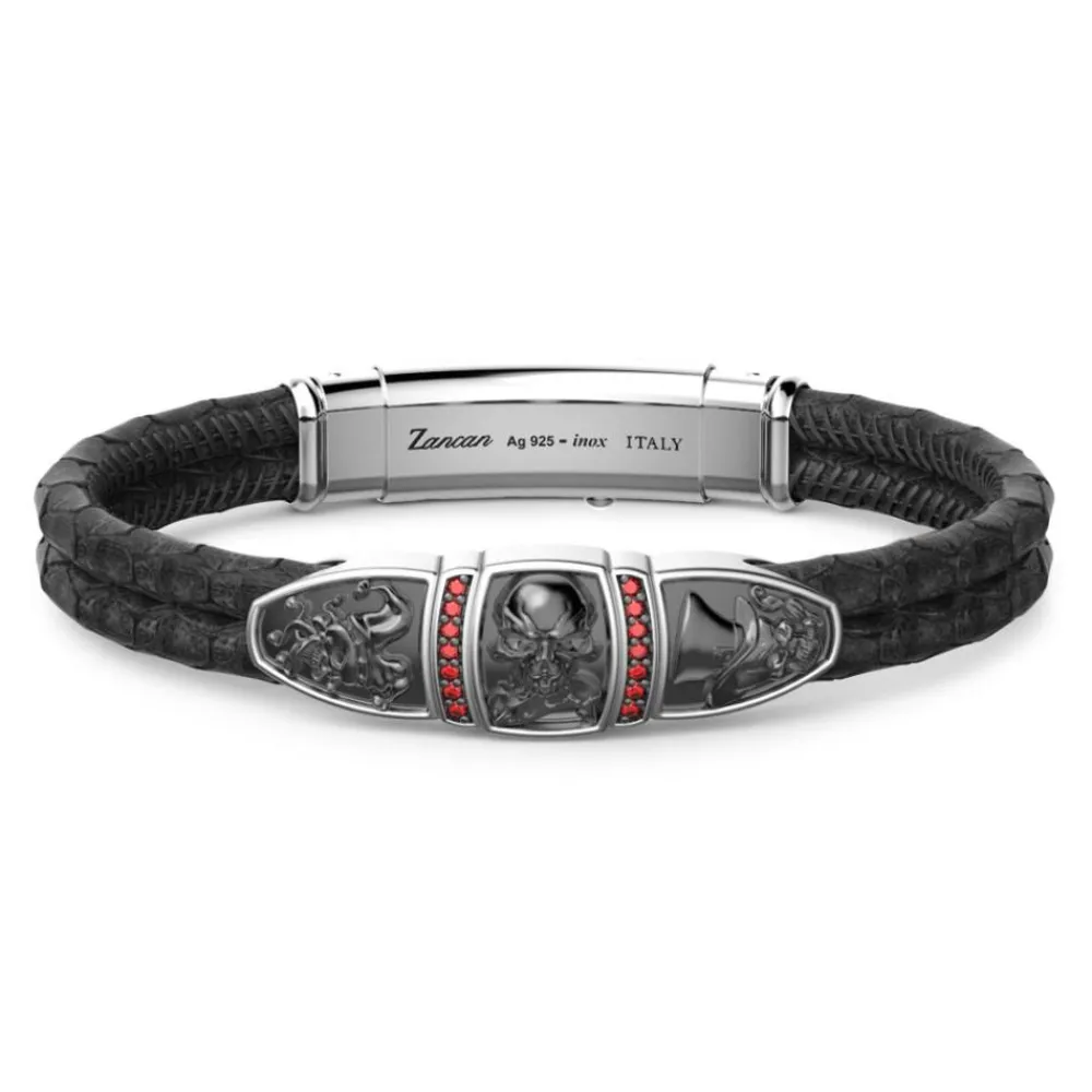 Discount Zancan Leather Bracelet With Skull. Bracelets