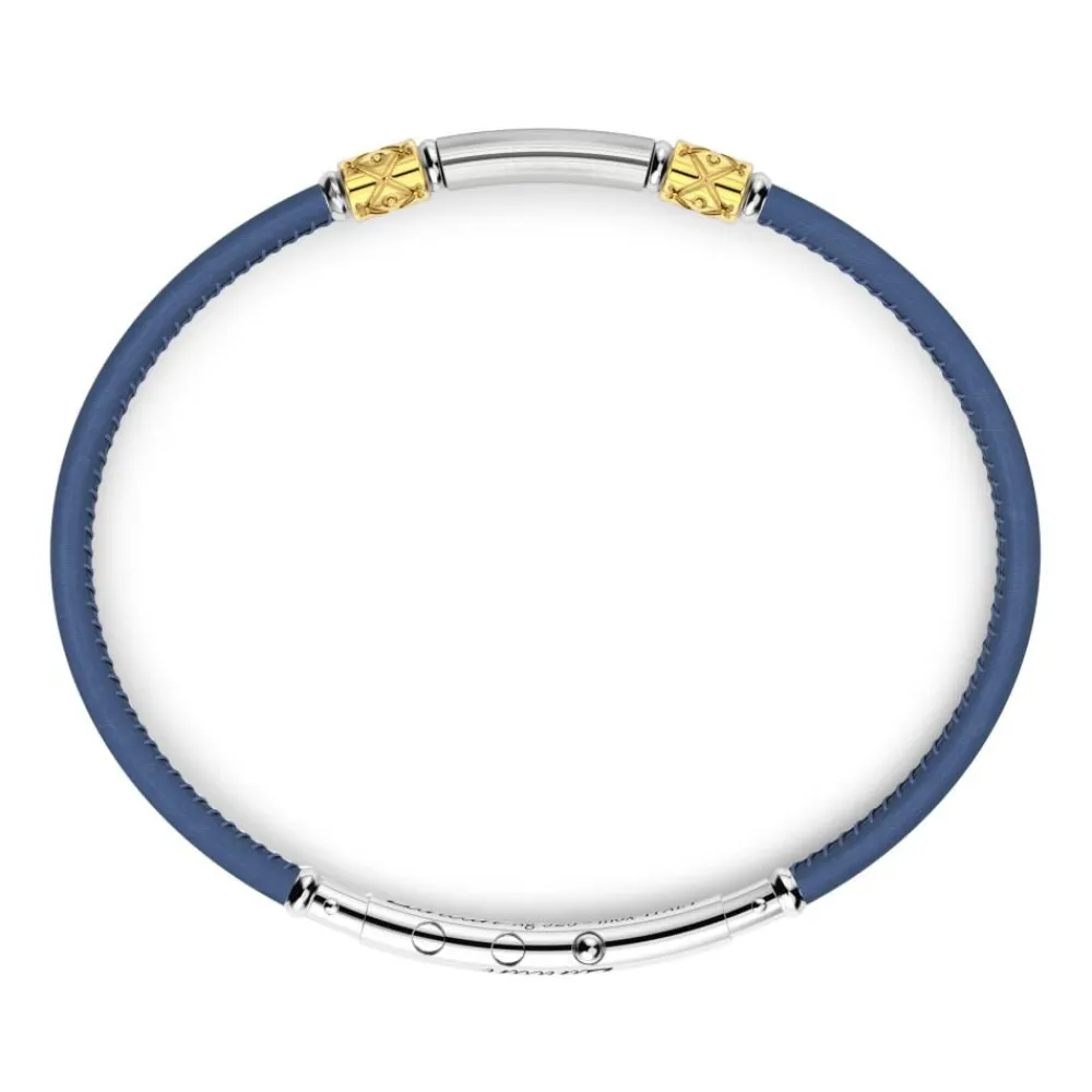 Shop Zancan Leather Bracelet With Silver Tag. Bracelets