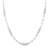 Cheap Zancan Link-Only Silver Necklace With Flat Knots. Colliers