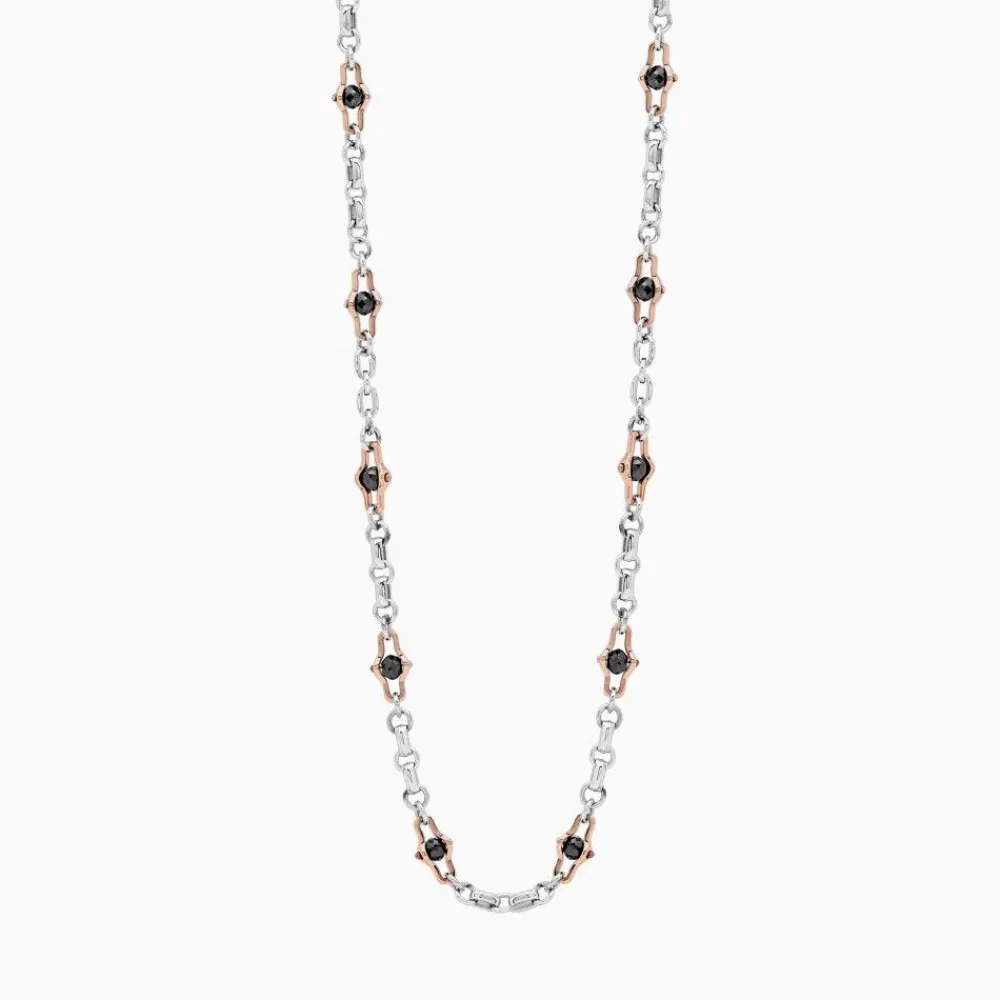 Clearance Zancan Men'S White Gold Necklace With Diamonds Colliers