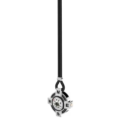 Cheap Zancan Necklace With A White Silver Compass And Black Spinels. Colliers
