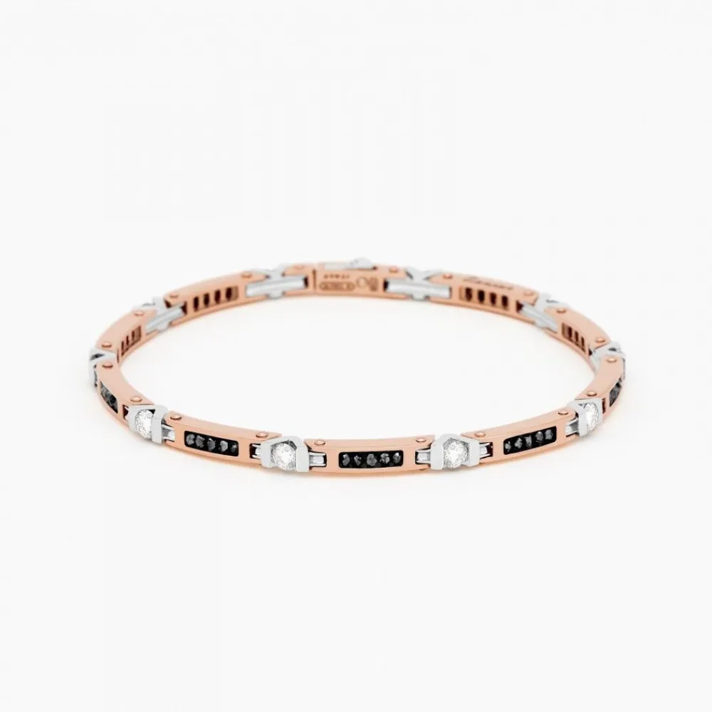 Store Zancan Rose Gold Bracelet With Diamonds. Bracelets
