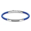 Shop Zancan Silicone Bracelet With Silver Tag And Black Stones. Bracelets