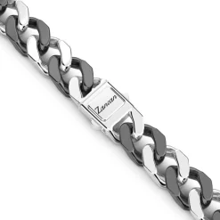 Best Sale Zancan Silver And Black Ceramic Curb Chain Necklace. Colliers