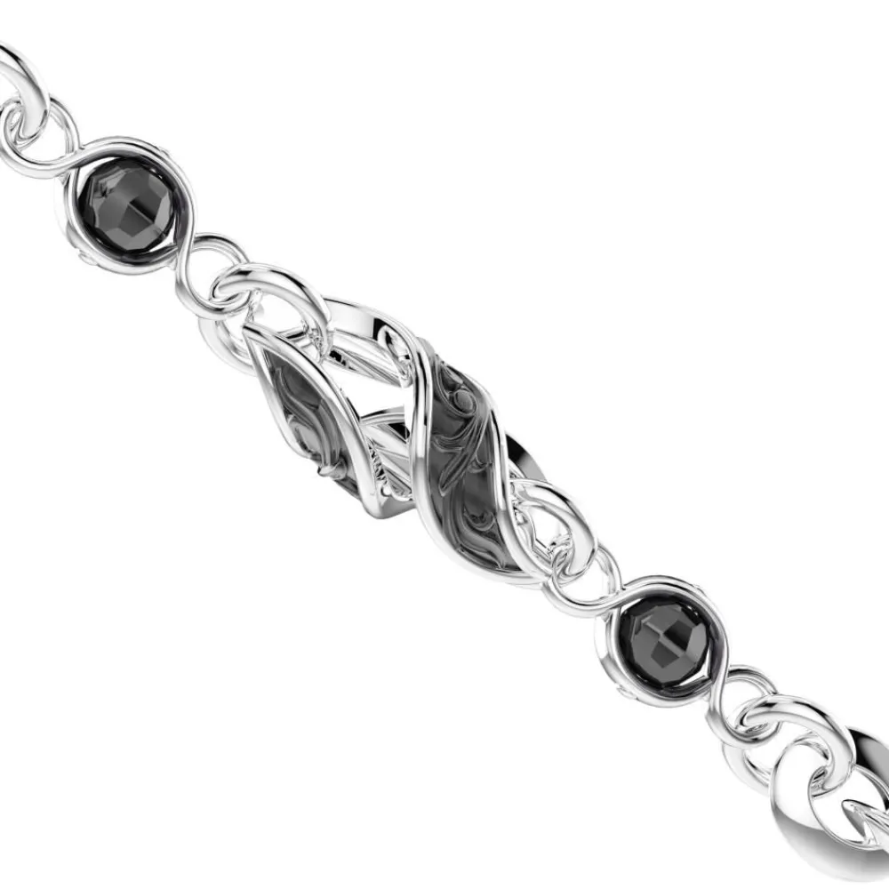 Best Zancan Silver And Black Stone Rosary Necklace. Colliers