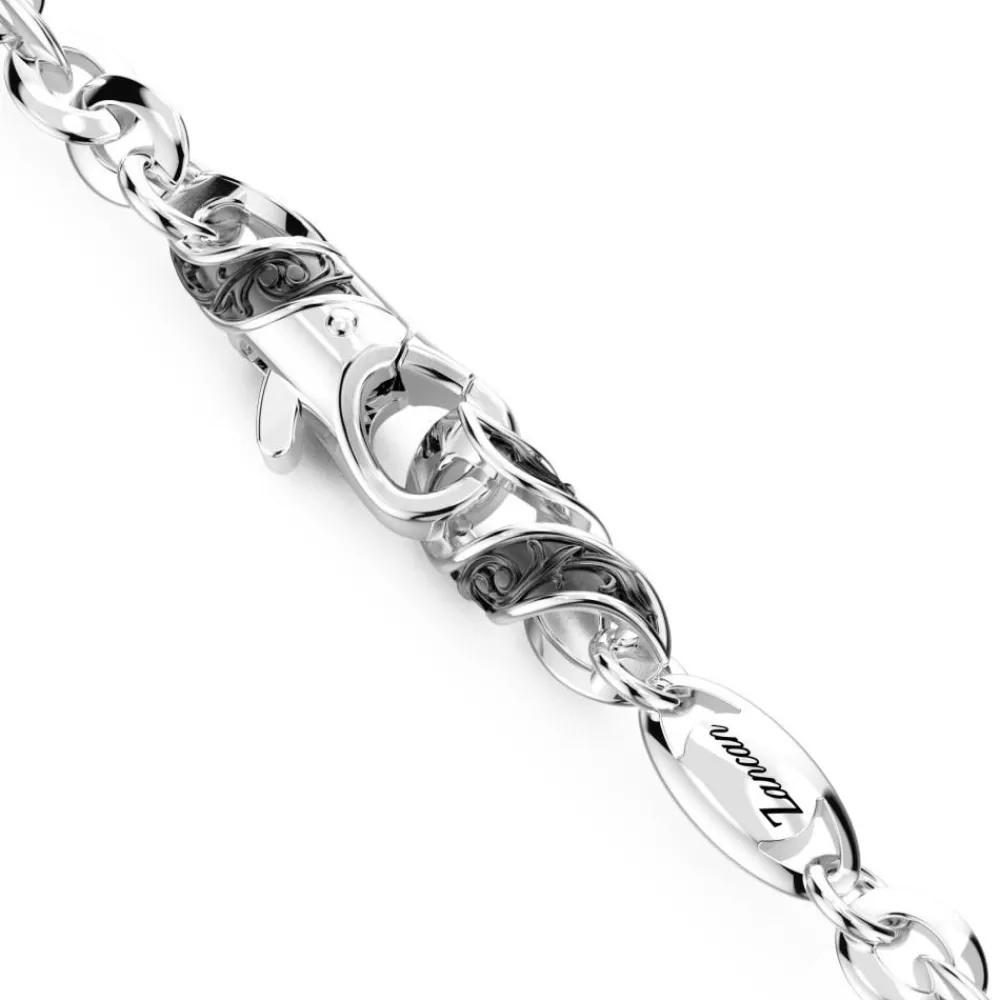 Best Zancan Silver And Black Stone Rosary Necklace. Colliers