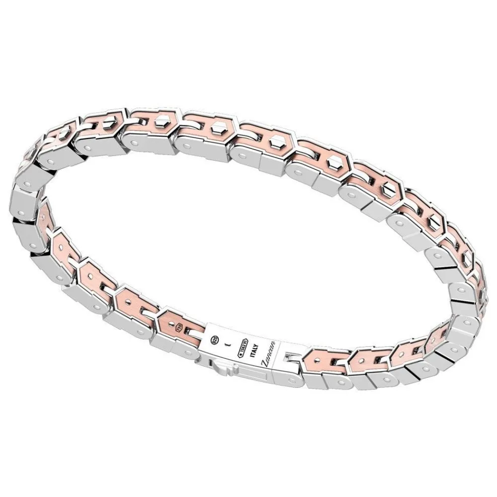 Fashion Zancan Silver And 18K Rose Gold Link-Only Bracelet. Bracelets