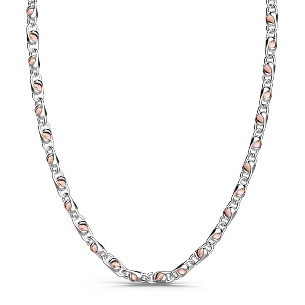 Sale Zancan Silver And Rose Gold Chain Men'S Necklace. Colliers