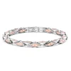 Fashion Zancan Silver And Rose Gold Men'S Bracelet. Bracelets