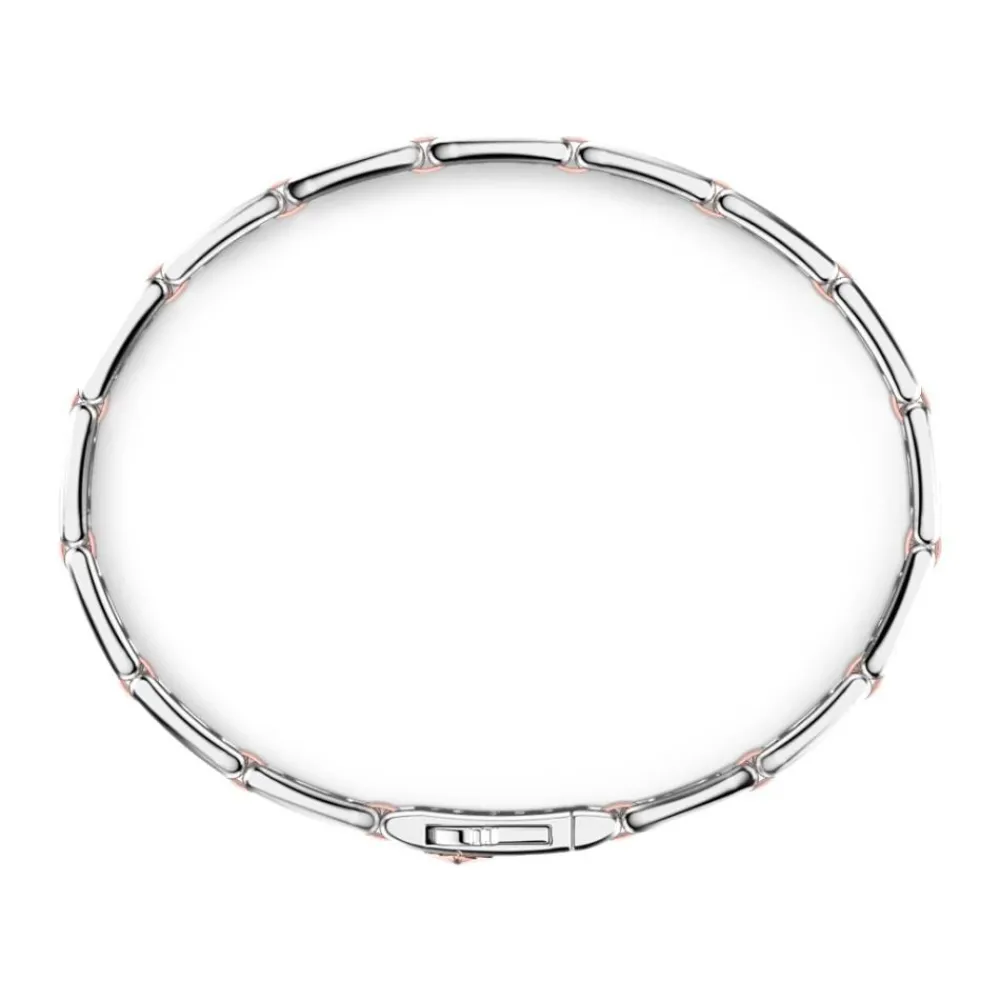Shop Zancan Silver And Rose Gold Men'S Bracelet. Bracelets