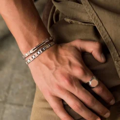 Hot Zancan Silver And Rose Gold Hexagonal Ring. Bagues