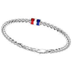 Discount Zancan Silver Beads Bracelet With Nautical Flag. Bracelets