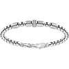 Store Zancan Silver Beads Bracelet With Satin Finish Inserts And White Stones. Bracelets