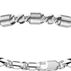 Cheap Zancan Silver Beads Bracelet With Satin Finish Inserts. Bracelets