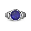 Cheap Zancan Silver Blue Stone Ring. Bagues