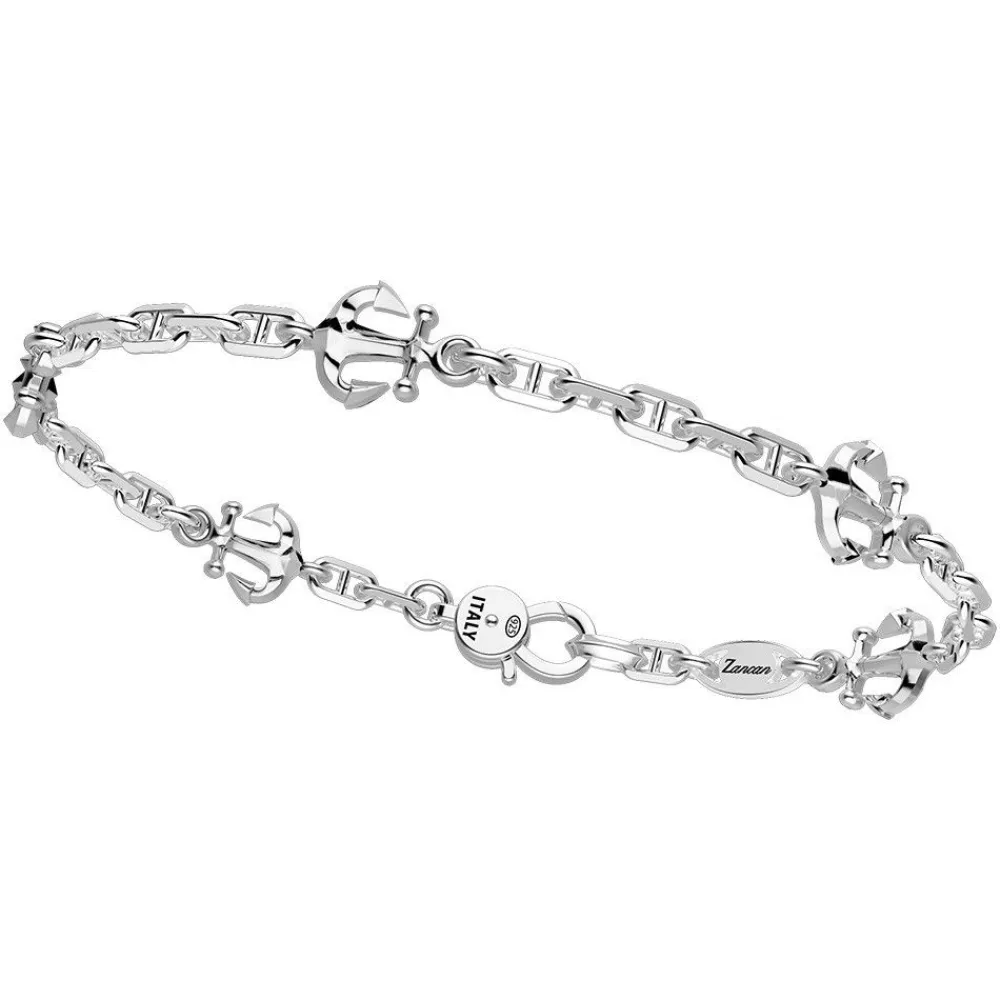 Hot Zancan Silver Bracelet With Anchors. Bracelets