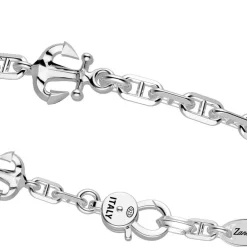 Hot Zancan Silver Bracelet With Anchors. Bracelets