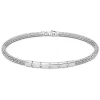 Discount Zancan Silver Bracelet With Tag And White Stones. Bracelets