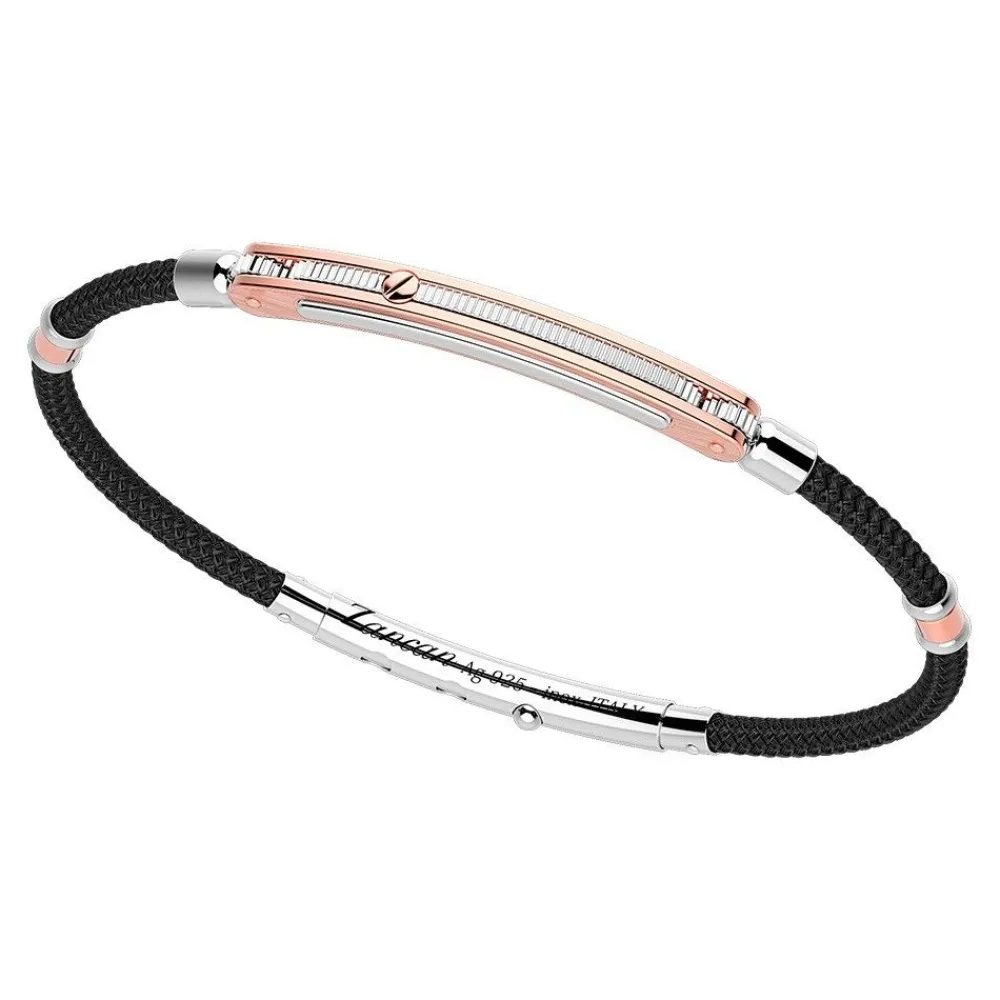 Flash Sale Zancan Silver Bracelet With 18K Gold Inserts And Kevlar. Bracelets