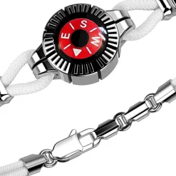 Clearance Zancan Silver Bracelet With Compass. Bracelets