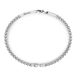 Outlet Zancan Silver Bracelet With Tag And Black Stones Bracelets