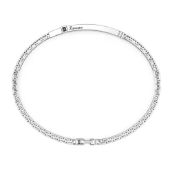 Outlet Zancan Silver Bracelet With Tag And Black Stones. Bracelets