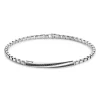 Cheap Zancan Silver Bracelet With Tag And Black Stones. Bracelets