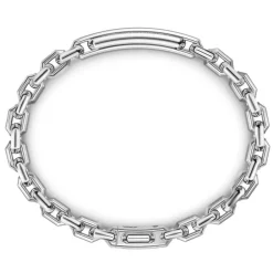 Fashion Zancan Silver Bracelet With Tag And Black Stones. Bracelets