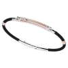 Clearance Zancan Silver Bracelet With 18K Gold Inserts And Kevlar. Bracelets