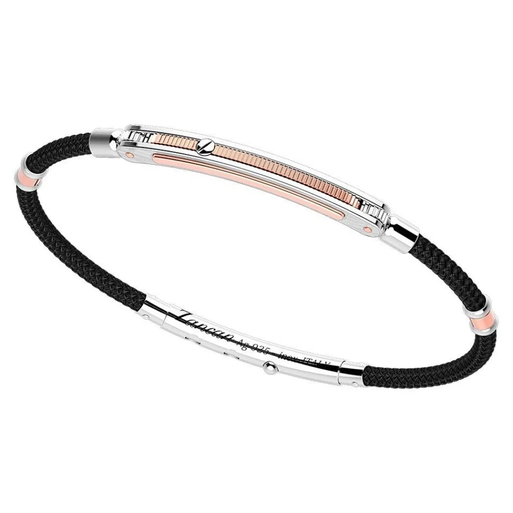 Clearance Zancan Silver Bracelet With 18K Gold Inserts And Kevlar. Bracelets