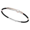 Online Zancan Silver Bracelet With 18K Gold Inserts And Kevlar. Bracelets