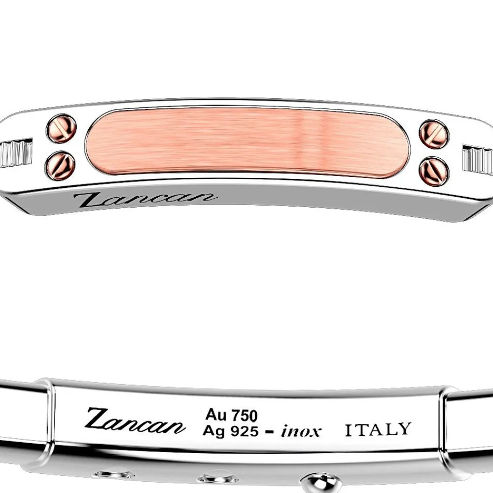 New Zancan Silver Bracelet With 18K Gold Inserts And Kevlar. Bracelets